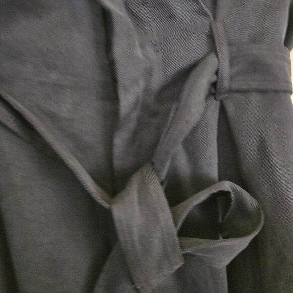 Reformation Avalon Pant Tie Ankle Paperbag Waist Black Size 8 - Picture 9 of 13